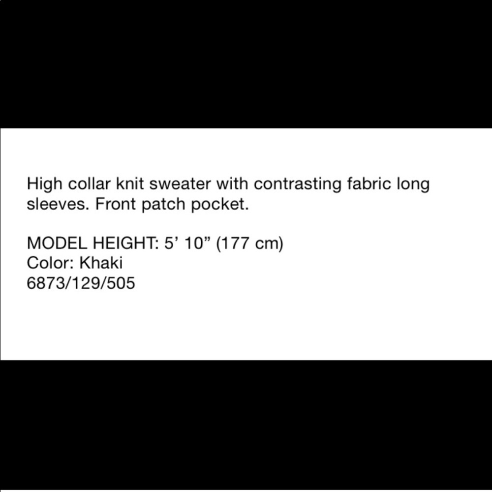 Zara combination sweater, Khaki - Picture 6 of 6